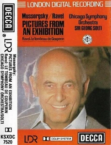 Mussorgsky Ravel Solti Pictures From An Exhibition Le Tombeau CASSETTE ALBUM - Picture 1 of 11