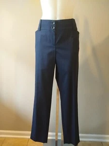 PANTALONE ALLA CAVIGLIA NUOVO CON ETICHETTE $295 tg 18 di per sé vintage blu navy cotone elasticizzato - Foto 1 di 7