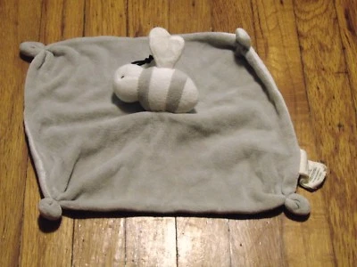 Burt's Bees Baby 'Hold Me' Bee Manta de Seguridad Gris/Blanco Unisex  Foto 1 de 4