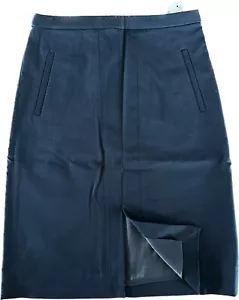 Gonna J.CREW A-line nuova con etichetta cotone navy elasticizzato taglia 4 - Foto 1 di 8