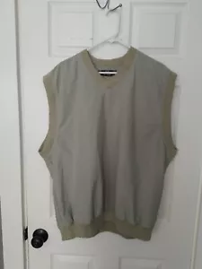 Nike Golf Sleeveless Windbreaker Vest Size Large V-Neck Pullover Lt Sage Green - Picture 1 of 3