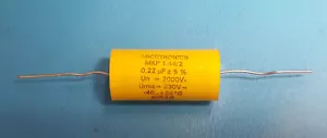 Condensatore Polipropilene, 0.22uf, 2000V, 5%, ARCOTRONICS, MKP1.44/2-0.22UF, 2 Pezzi - Foto 1 di 8