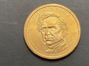 2010 D Franklin Pierce Presidential Dollar Coin Circulated U.S.  Mint - Picture 1 of 2