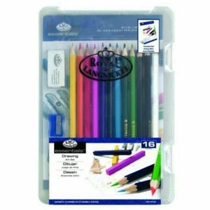 Royal Langnickel Essentials Clearview Mini Art Set Drawing 16pc - Picture 1 of 5