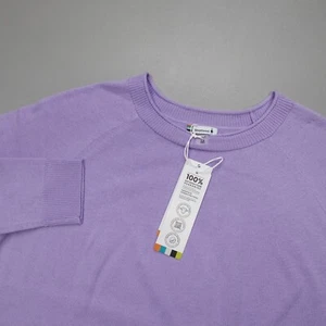 Smartwool Edgewood Crew Neck Sweater Pullover Ultra Violet Women's Size M - Picture 1 of 9