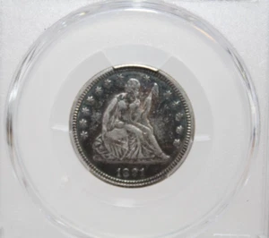 1891 Seated Quarter Silver XF Details (Polished) PCGS Certified Genuine - Picture 1 of 4