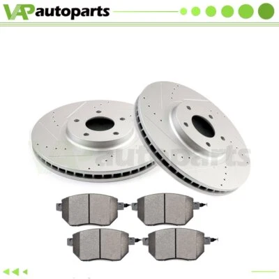 Drilled Front Brake Pads And Rotors For Nissan Maxima SE SL 3.5L 2007-2008 320mm Foto 1 de 4