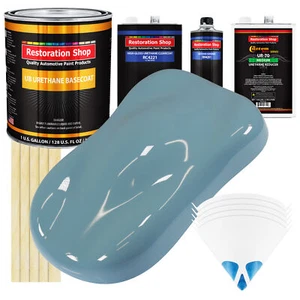 Glacier Blue Gallon URETHANE BASECOAT CLEARCOAT Car Auto Paint Kit