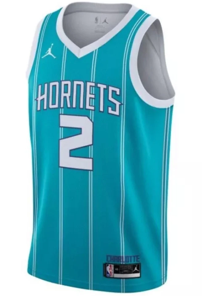 Nike Jordan Charlotte Hornets Lamelo Ball #2 Swingman Jersey Men's Size 52 XL