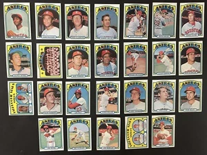 1972 Topps HOUSTON ASTROS Team Lot 26 CESAR CEDENO Dierker FORSCH Watson WILSON - Picture 1 of 1