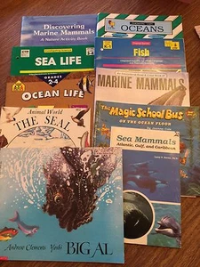Fish ocean life sea mammals seals BOOKS REPRODUCIBLES GUC - Picture 1 of 3