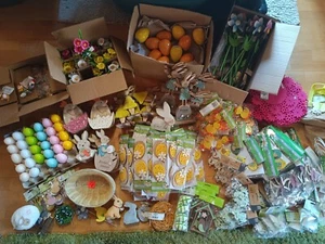 Osterdeko Frühling Holz Filz Ostern Küken Hasen Eier - jedes Teil 1€ NEU - Bild 1 von 12