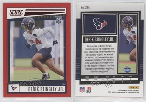 2022 Score Rookies Red Derek Stingley Jr #324 Rookie RC