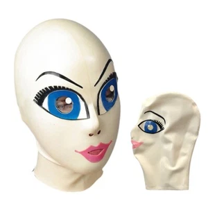 Latex Hood Cartoon Face Rubber Mask for Cosplay Costume Clubwear Fetish 0.4mm - Picture 1 of 5