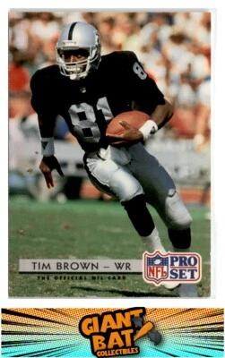 1992 Pro Set #210 Tim Brown - Image 1 of 2