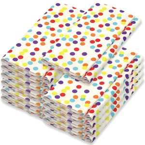 10 Pack Vlies Tischdecken 180x118cm stoffähnlich Tischtuch - Bunte Punkte - Bild 1 von 7