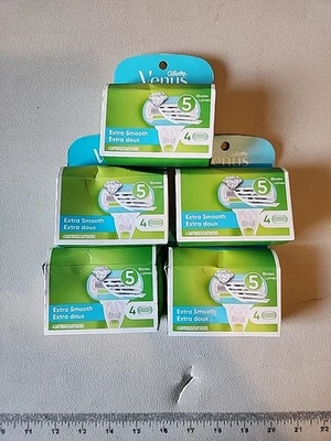 Paquete de 5 cartuchos de afeitado Gillette Venus de 5 hojas extra suaves Foto 1 de 3