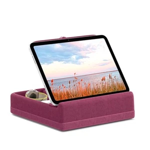 Tablet-Kissenständer mit Aufbewahrung, Faltbarer Halterung, Verstell4234 - Photo 1/15