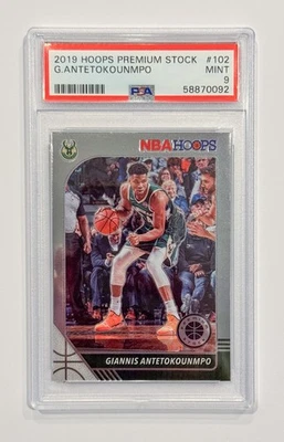 2019 PANINI HOOPS PREMIUM STOCK #102 GIANNIS ANTETOKOUNMPO PSA 9 - FRETE GRÁTIS - Imagem 1 de 2