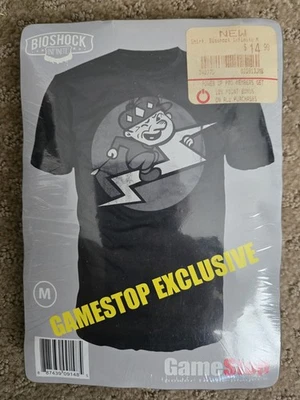 NEW Bioshock Infinite GameStop Exclusive Promo Black Shirt Men's Medium - Image 1 of 2