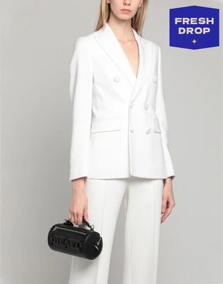 RRP€240 DIESEL Barrel Handbag Logo Detachable Strap Zip Closure - Image 1 of 4