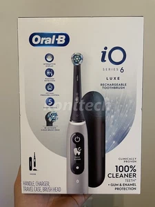 Cepillo de dientes recargable Oral-B iO Series 6 LUXE 5 modos inteligentes gris ópalo - Imagen 1 de 2