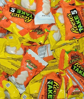 55 PC Reese's White Peanut Butter Eggs, Trees, Take5 & Cups Assortment Bulk 2LB  - Image 1 of 2