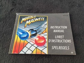 Notice Nintendo NES Marble Madness FRA Bon &eacute;tat
