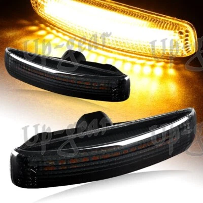 For 06-13 Land Rover Range Rover Sport L320 Smoke Amber LED Side Marker Lights - Image 1 of 4