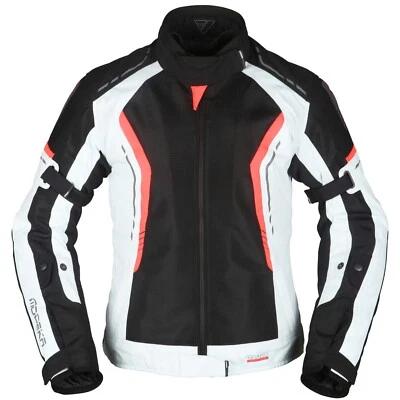 Modeka Khao Air Lady Textiljacke Damen schwarz/hellgrau/rot Motorradjacke Sommer - Bild 1 von 2