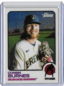 2022 Topps Heritage - #15 Corbin Burnes Chrome #'d /999 - Brewers - Picture 1 of 2