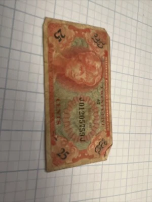 Military Payment Certificate - Series 641 - Twenty-Five Cents 25c - 1965-68 - Image 1 of 2