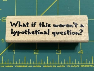 Toad Hall Rubber Stamp Humor Hypothetical Question - Picture 1 of 3