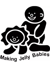 5” Making Jelly Babies funny car vinyl decal sticker van bumper window - Picture 1 of 1