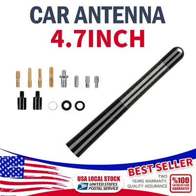 Antena negra coche fibra carbono 4.7" PARA Chevrolet Express 2500 (1998-2022) Foto 1 de 4