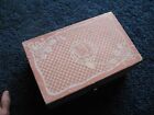 Vogue Doll Co.-Ginny doll case/trunk-1950's-shows wear-8 3/4" x5 1/2" x 3 3/4"-