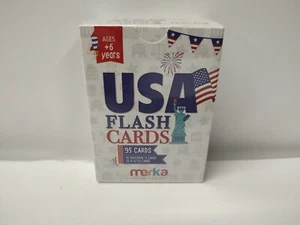 USA Lernkarten 95 Karten - 45 Präsidentenkarten & 50 Staatenkarten Merka - Bild 1 von 4