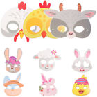 9 Pcs Animal Mask Easter Cartoon Themed for Kids Child Prom Facial