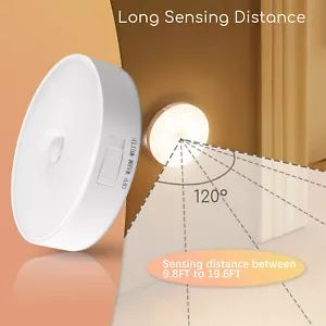 Night Light Motion Sensor Battery Powered Indoor Closet Cabinet Wall Cabinet USA - Picture 1 of 39