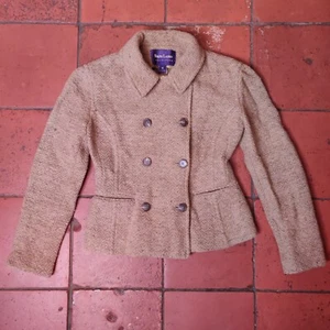 Ralph Lauren Purple Label Wool Jacket UK 4 Knit Double Breasted Coat - Picture 1 of 24
