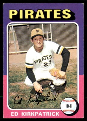 1975 Topps Mini #171 Ed Kirkpatrick (wrinkle/crease) - Image 1 of 2