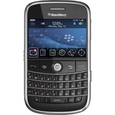 Original BlackBerry Bold 9000 Unlocked QWERTY Keyboard 3G Mobile Phone Mini-SIM - Image 1 of 4