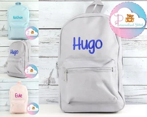 Personalisierter Kinder Rucksack bestickt Kleinkind Schule Kindergarten Tasche süß Mini Tasche - Bild 1 von 18