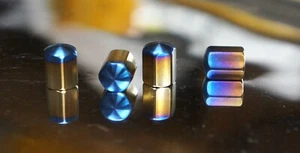 4PCS set Titanium Valve Stem Caps Titanium - Picture 1 of 6