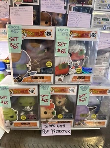 Funko Pop- Ginyu Force Set W Recoome Guldo Jiece Burter - Dragonball Z - Glows - Picture 1 of 1