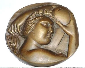 Bronzegussmedaille 1972, 150 Jahre Cassa di Risparmio di Padova e Rovigo, vz - Picture 1 of 4