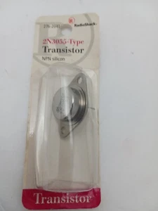 2N3055 Type Transistor NPN Silicon 276-2041 RadioShack NIP NOS - Picture 1 of 4