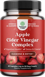 Potent Apple Cider Vinegar Capsules – ACV Pills Nutritional Supplements for Dige - Picture 1 of 10