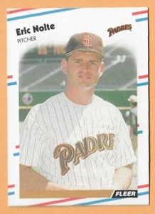 ERIC NOLTE SAN DIEGO PADRES #593 - FLEER NM-MT 1988 - Picture 1 of 2