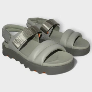 Sorel VIIBE Flat Sandal 2030511-348 Women's Size 6.0 Safari Stone Green - Picture 1 of 10